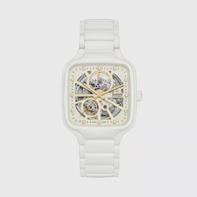 Designer Watch True Square Automatic Open Heart White(Refurbished)